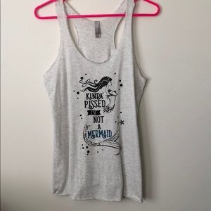 Light grey tank with cute design